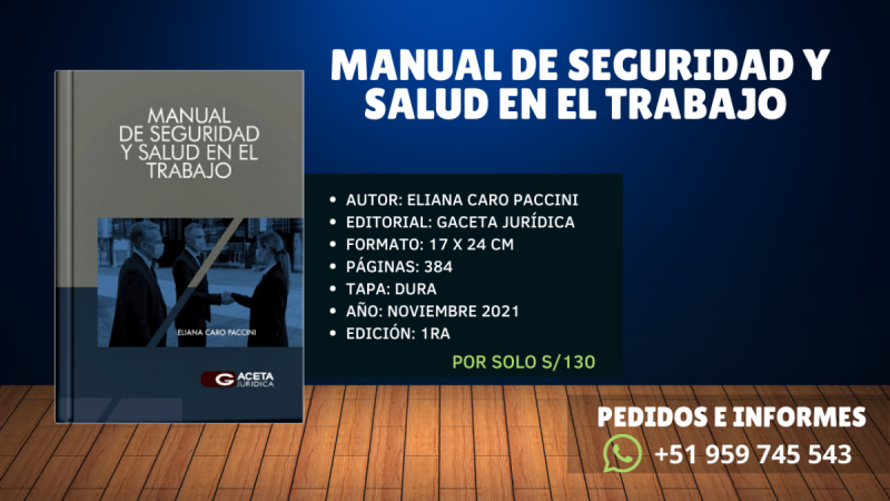 Libro: "Manual de Seguridad y Salud en el Trabajo