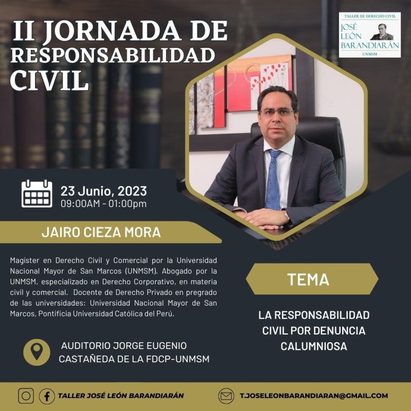 II JORNADA DE RESPONSABILIDAD CIVIL