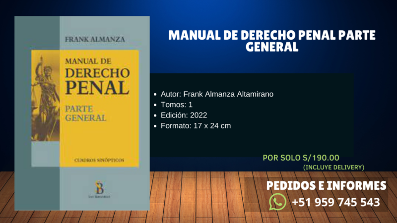 Manual de Derecho Penal Parte General