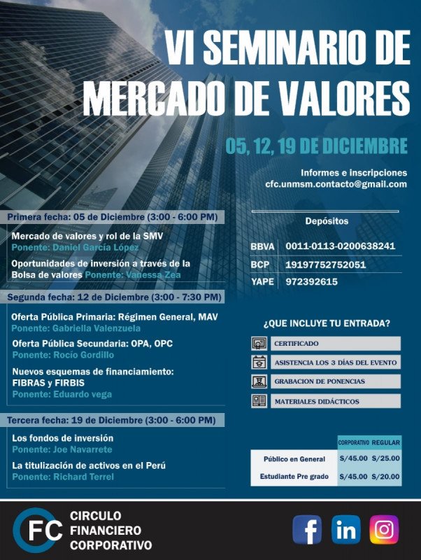VI SEMINARIO DE MERCADO DE VALORES