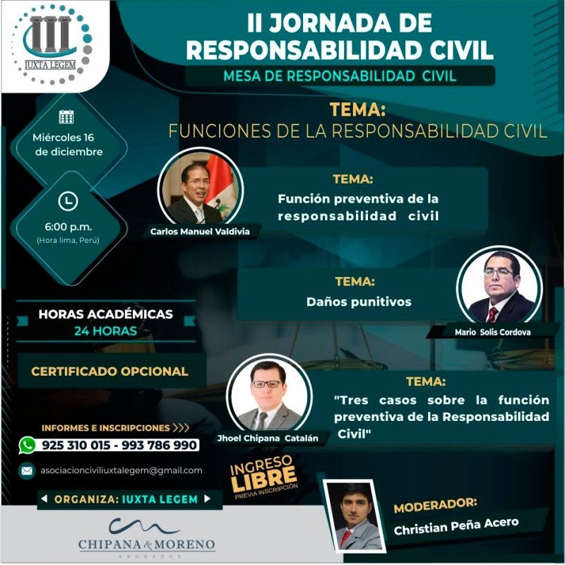 II Jornada sobre Responsabilidad Civil