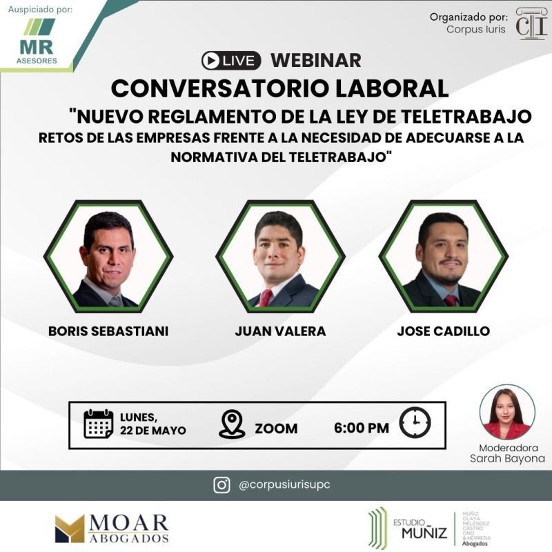 Corpus luris: Nuevo reglamento de la Ley de Teletrabajo, retos de las empresas frente a la necesidad de adecuarse a la normativa del teletrabajo