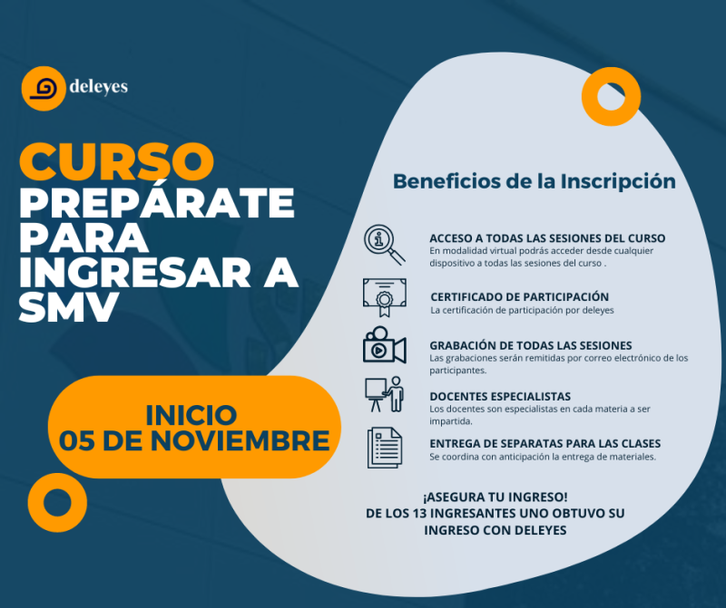 Curso: Prepárate para ingresar al Programa de Especialización de la SMV