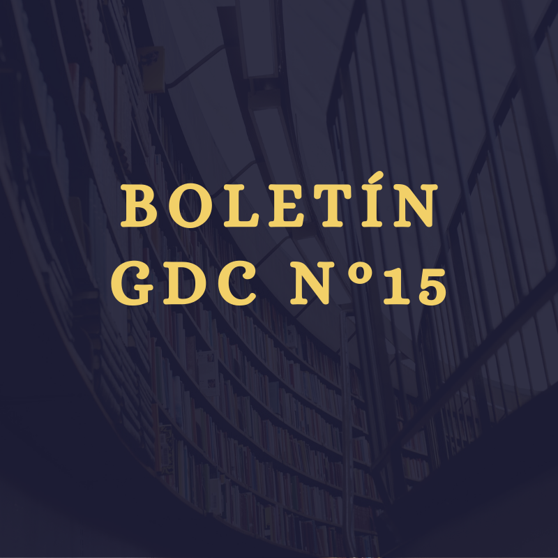 Boletín Informativo N° 15 del GDC