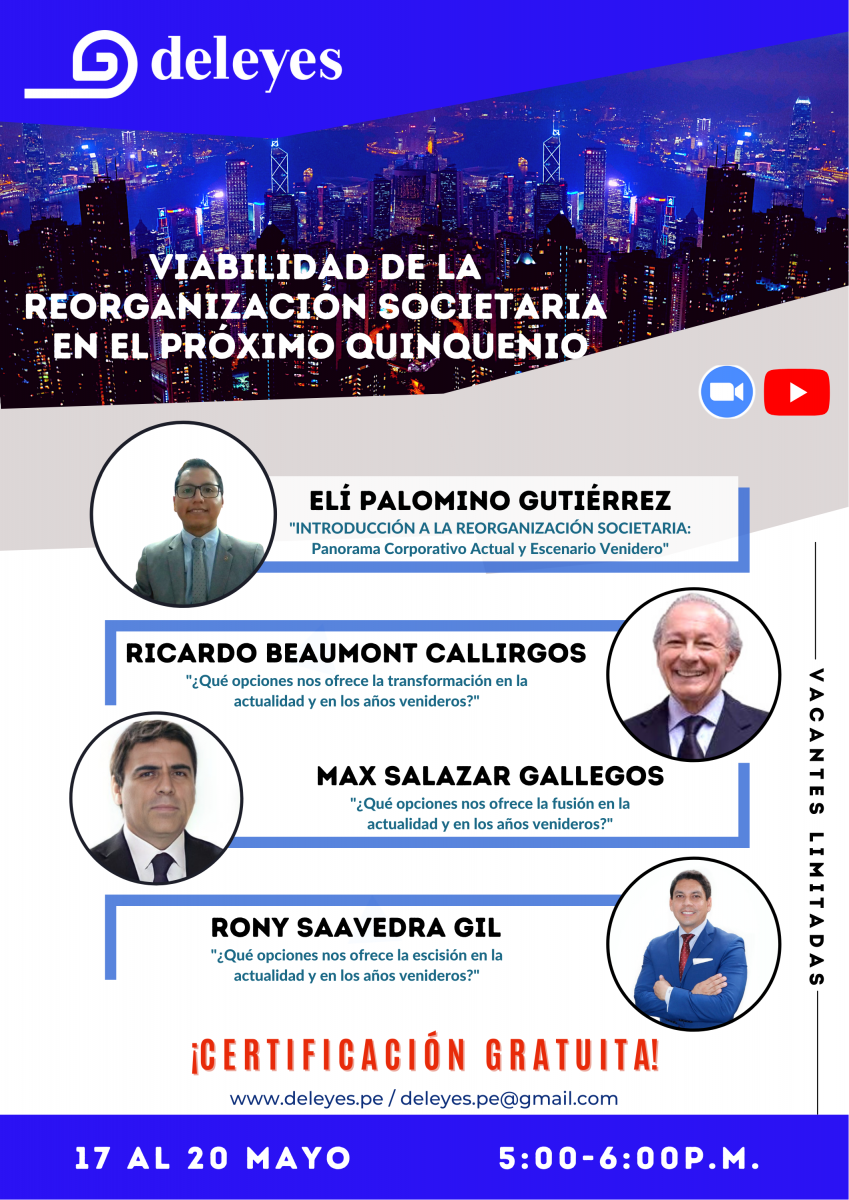 VIDEOS: Viabilidad de la Reorganización Societaria en el próximo quinquenio