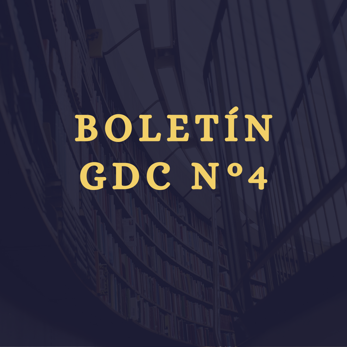 Boletín Informativo N° 4 del GDC