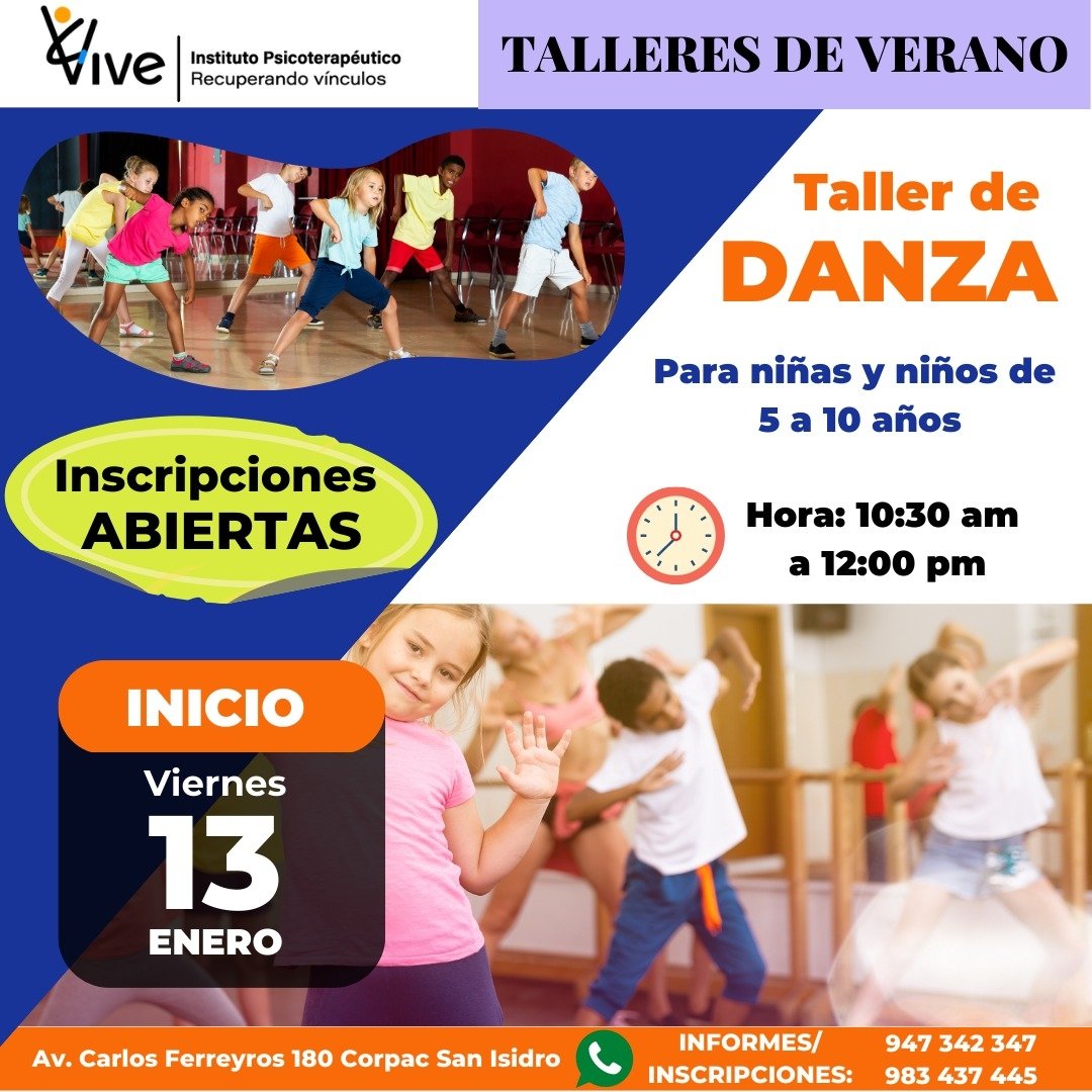 TALLERES DE VERANO: TALLER DE DANZA