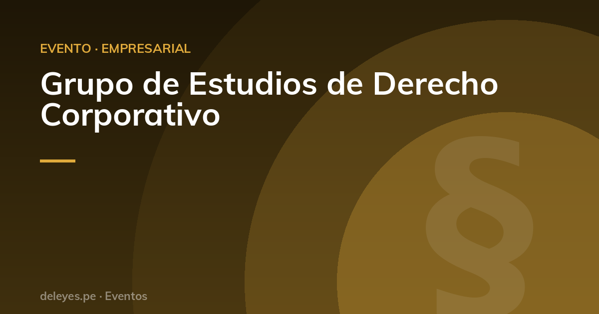 Grupo de Estudios de Derecho Corporativo