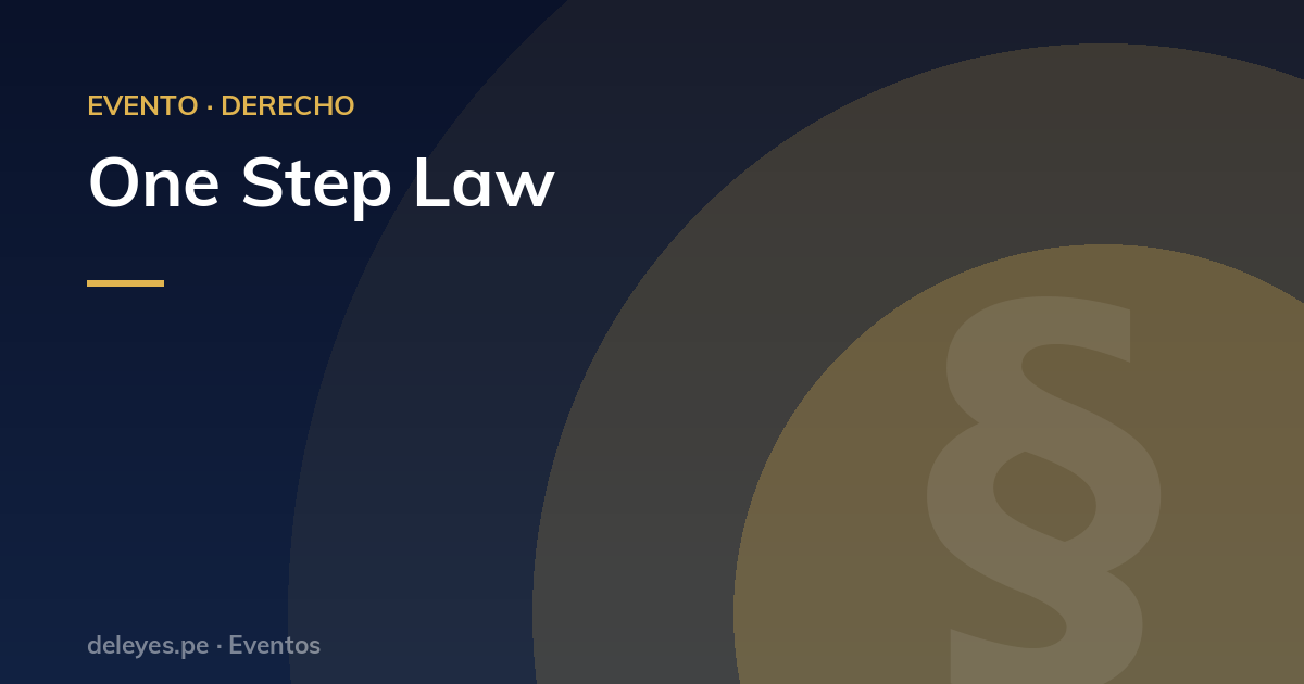 One Step Law